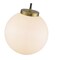 Z-Lite Parsons 1 Light Pendant, Matte Black, Olde Brass & Opal 477P14-MB-OBR - alternate 6